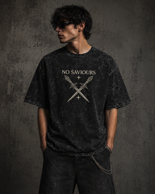 No Saviours Washed Oversized T-Shirt