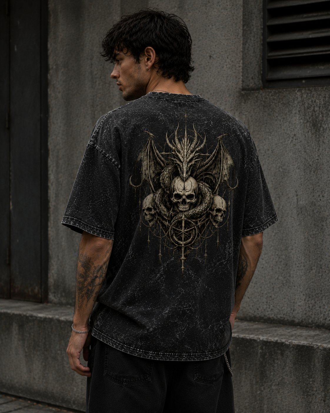 DRAGON'S VIGIL™ Washed Oversized T-Shirt