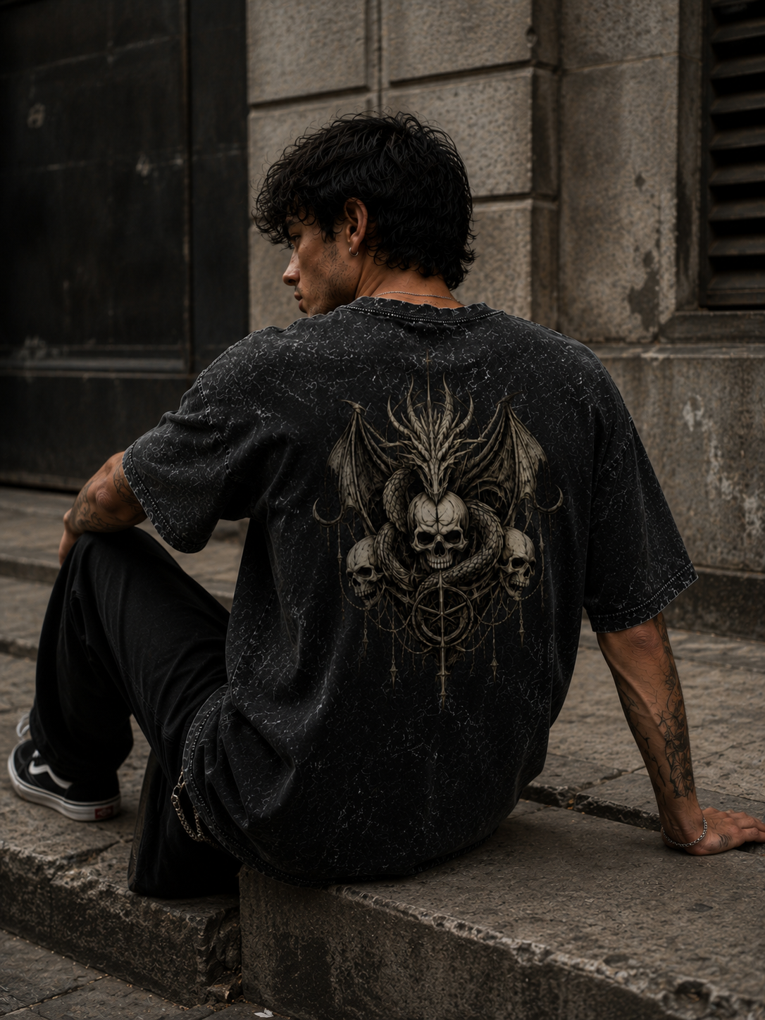 DRAGON'S VIGIL™ Washed Oversized T-Shirt