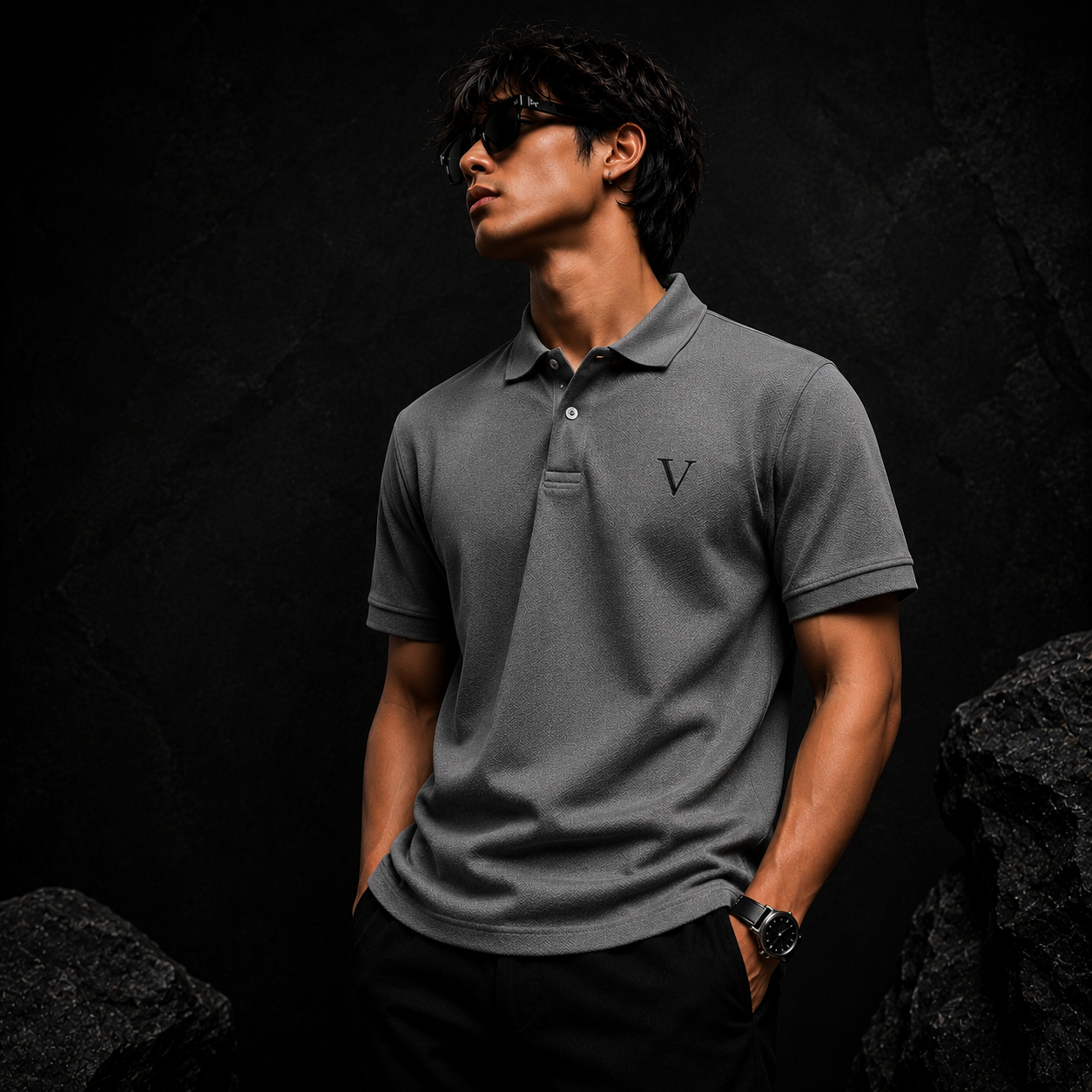 Veylore Signature V Embroidered Polo
