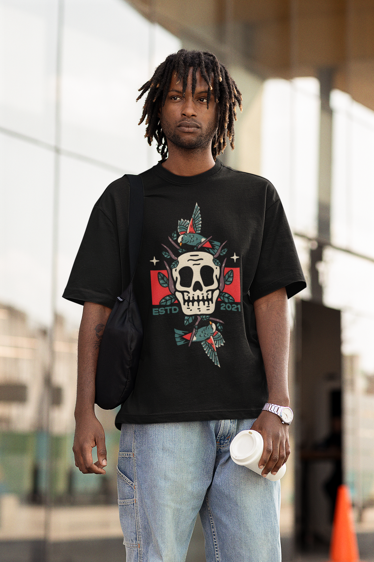 Vintage Skull Graphic T-Shirt