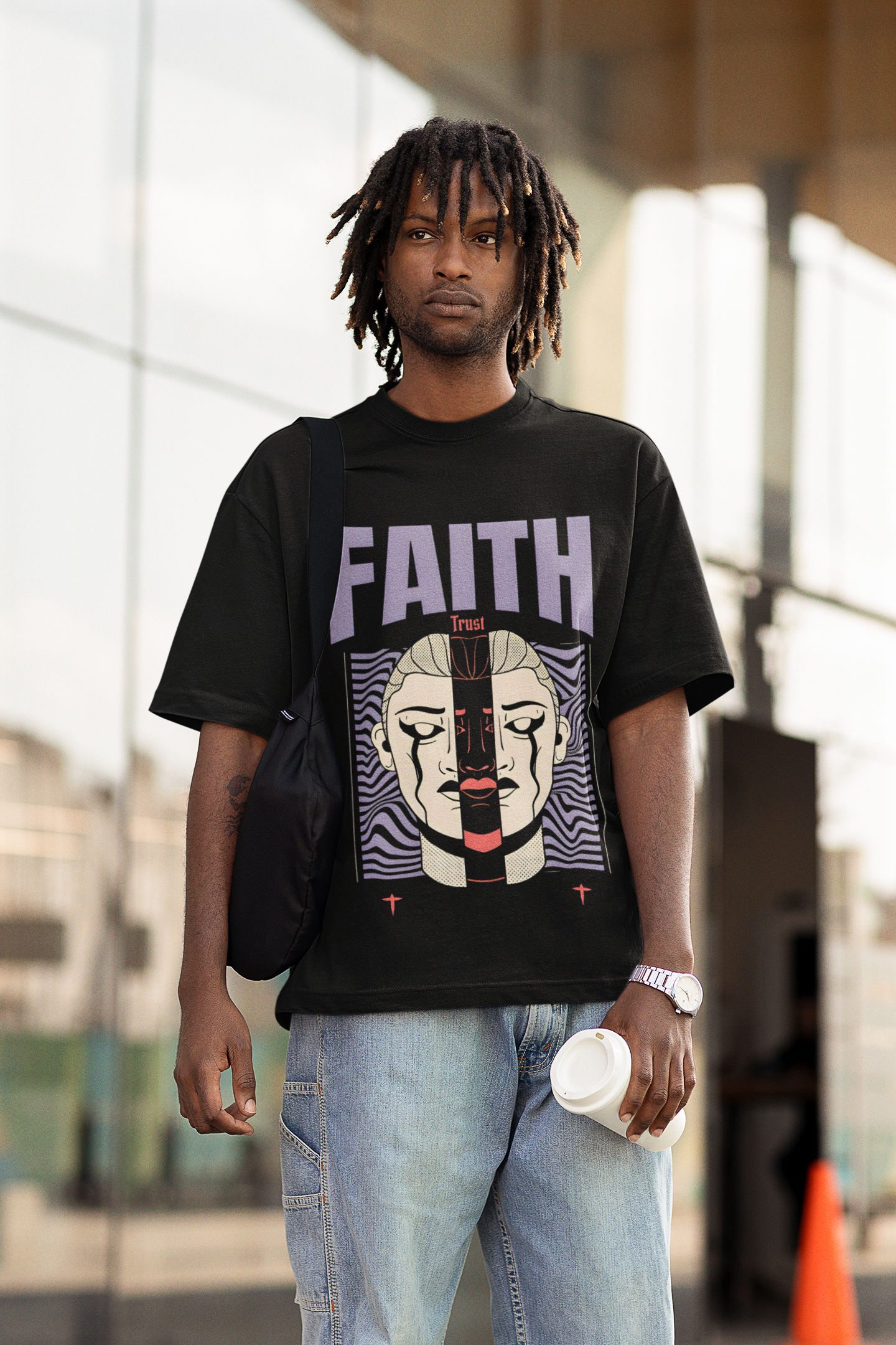 Faith Over Fear Aesthetic Tee