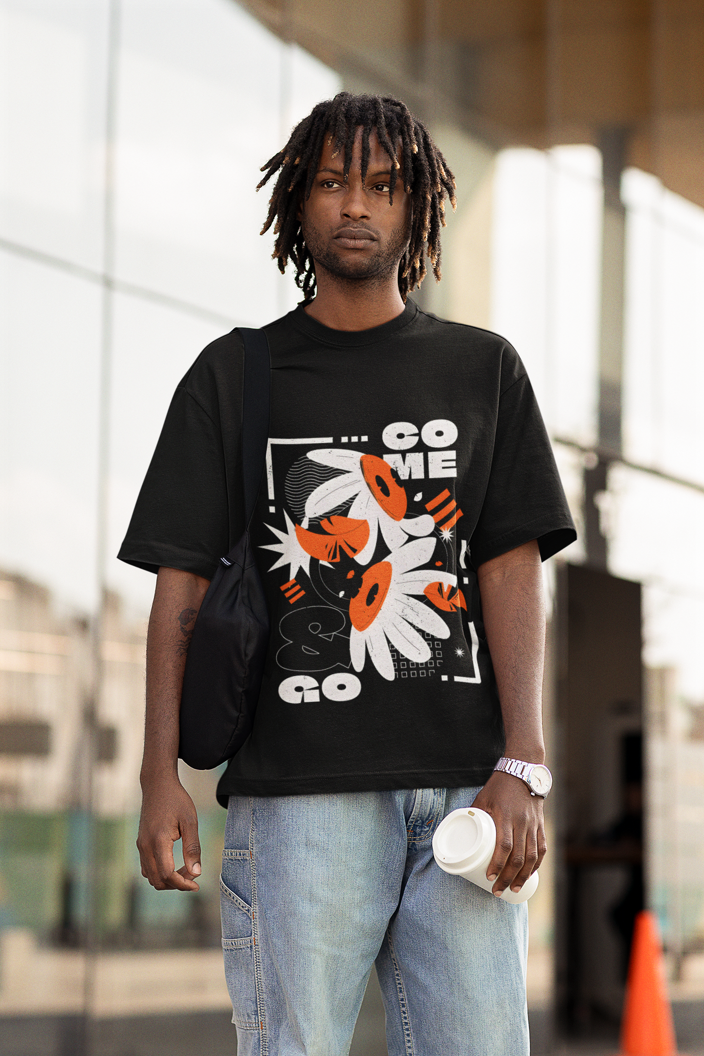 Cosmic Bloom Graphic T-Shirt