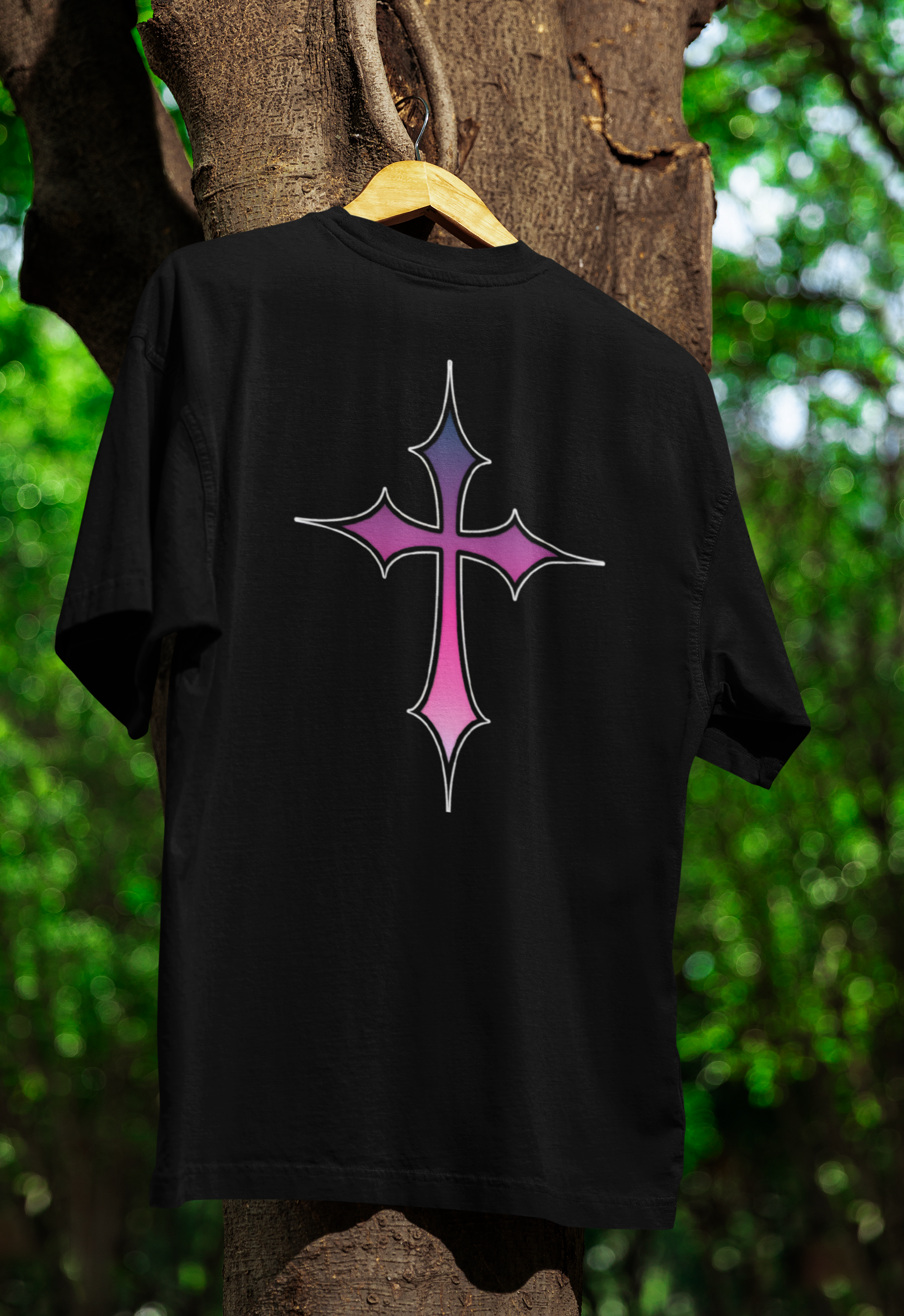 Ethereal Cross T-Shirt – Black Edition